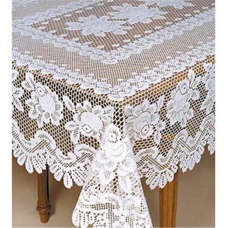 HERITAGE LACE 60 x 108 in. Rose Rectangle Tablecloth 56680RW